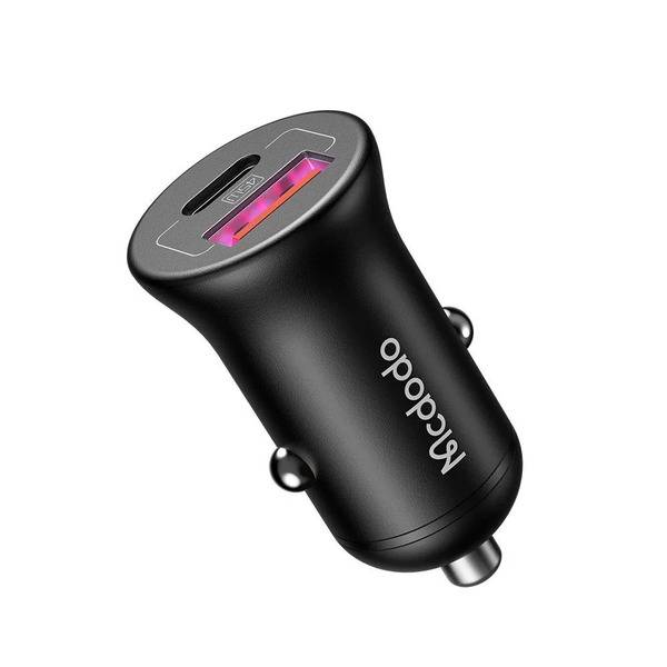 Mcdodo CC-2680 45W Dual-Port Car Charger PD 3.0 USB-C & QC USB-A Super Fast Charging Adapter
